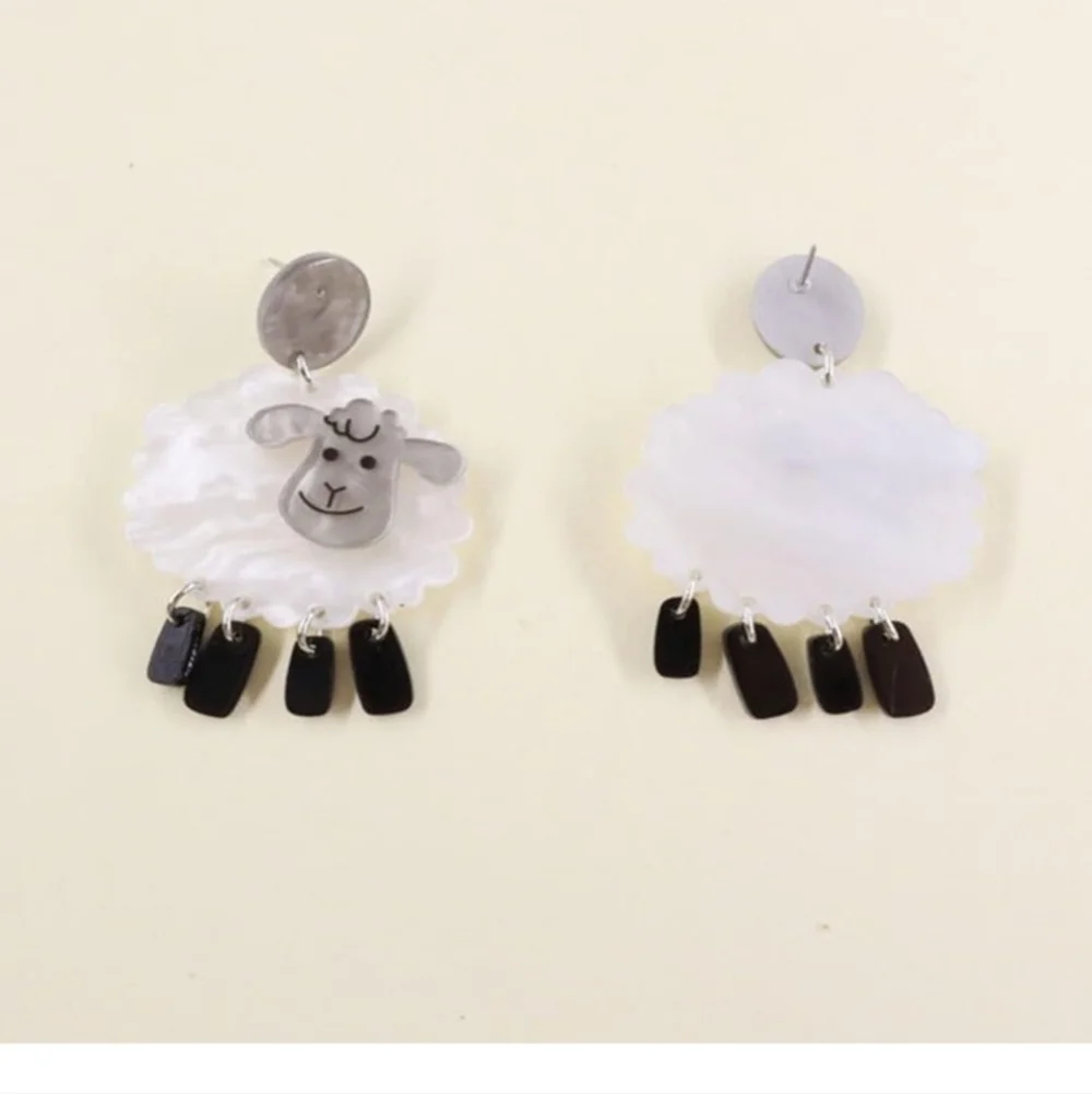 Adorable Sheep Earrings for Kids